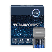 Load image into Gallery viewer, TENAVOLTS Lithium Rechargeable AA Battery, 4 Counts