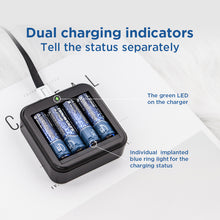 Load image into Gallery viewer, Fan Bundle - 40 TENAVOLTS Lithium Rechargeable AA Batteries and 10 chargers