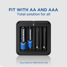 Load image into Gallery viewer, TENAVOLTS Lithium Rechargeable AAA Battery, 4 Counts with a charger
